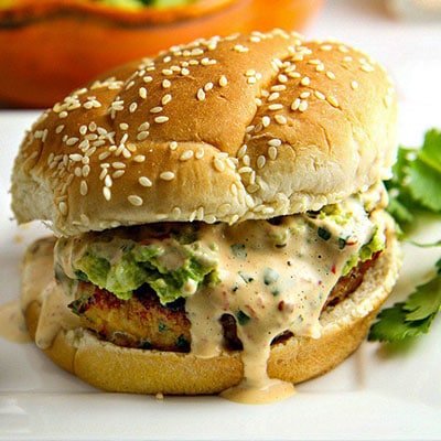 Tex-Mex Chicken Hamburger