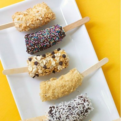 Frozen Banana Pops