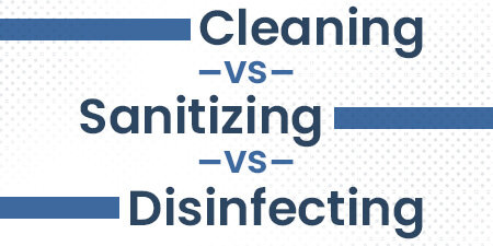 Cleaning vs Sanitizing vs Disinfecting