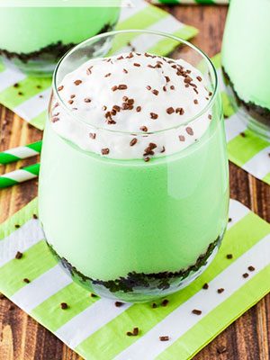 Grasshopper Pie in a Glass