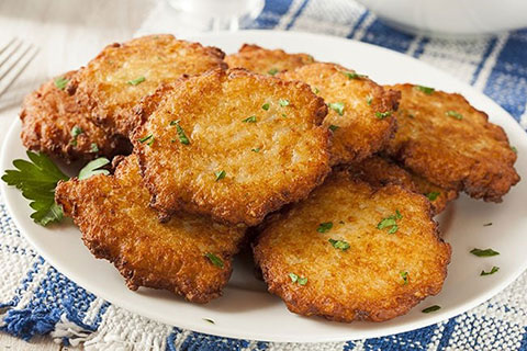 Leek Latkes (Potato Pancakes)