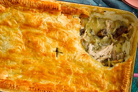 Leftover Roast Chicken Pie