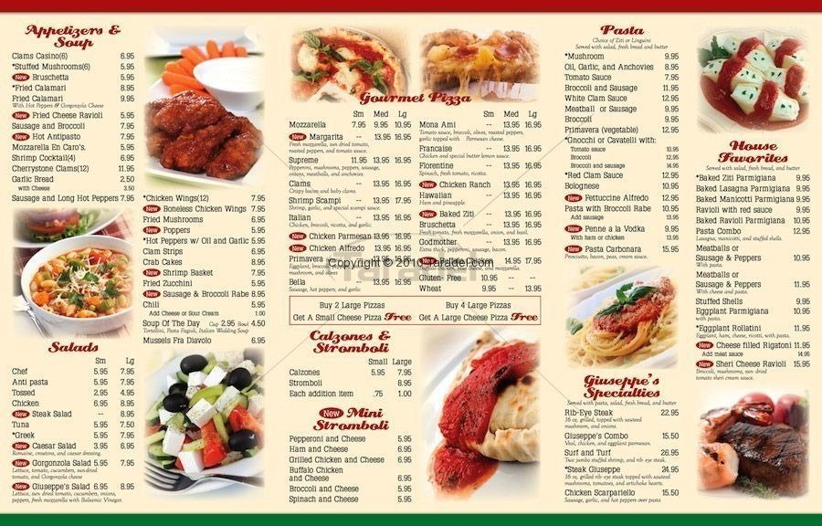 mexican menu examples