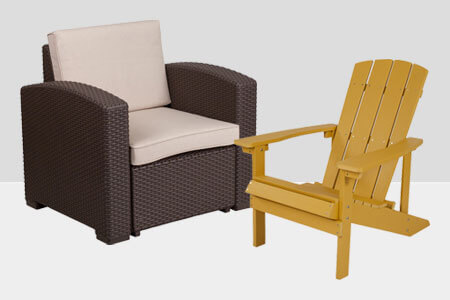 Outdoor Restaurant Patio Lounge Chairs & Sling Chairs