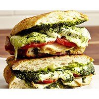 Turkey, Mozzarella, and Kale Pesto Panini