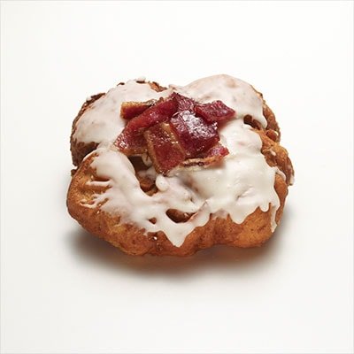 The Pinup Girl (apple bourbon fritter with bacon)
