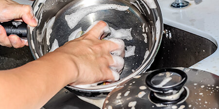 Wash the Right Way to Keep Pots and Pans Looking Brand-New