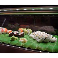 Sushi Case with Sushi