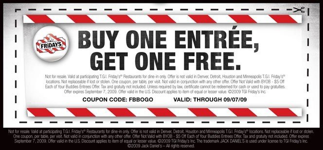 Buy one get one free coupons are a great way to get multiple customers in the door.