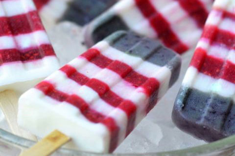Red, White, and Blueberry Popsicles