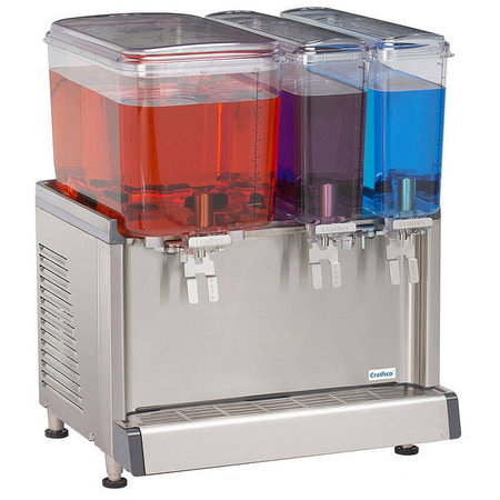 Crathco D25-3 18 Pre-Mix Cold Beverage Dispenser w/ (2) 5 Gallon Bowl