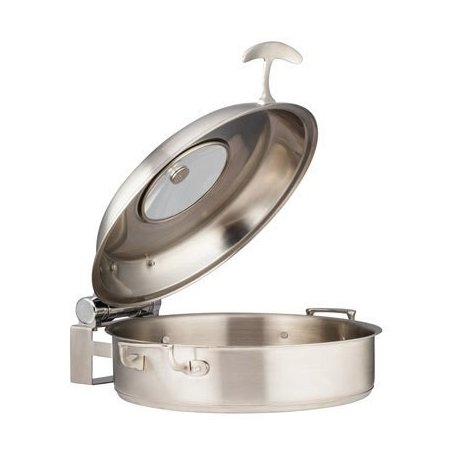 Bon Chef 60032HL Cucina 9 Qt. Stainless Steel Induction Brazier Pan with  Hinged Cover