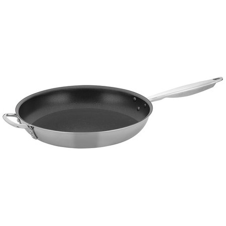 Winco SSFP-14NS, 14-Inch Non-Stick Stainless Steel Fry Pan, NSF