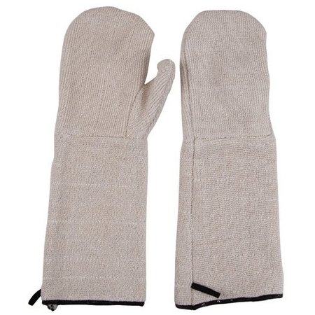 FMP 133-1479, 17 Terry Cloth Oven Mitts, Beige