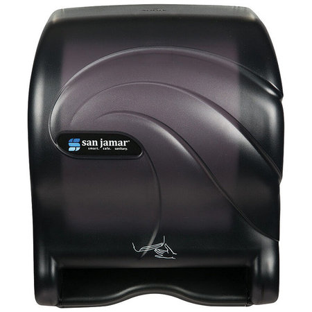 San Jamar Smart Essence Electronic Roll Towel Dispenser, Black