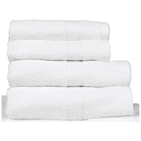 16 x 27 3.0 lbs. CAM Border Hotel Hand Towels, Beige