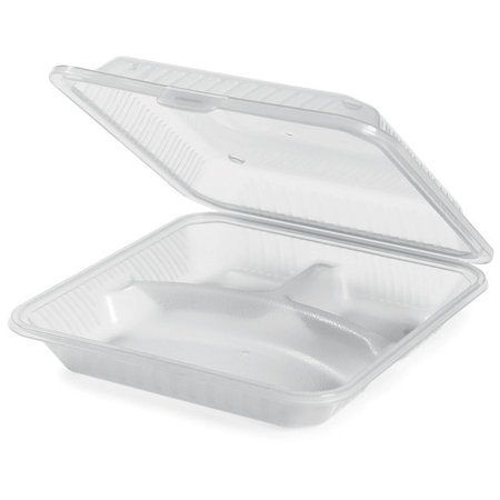 Eco-Takeout's To Go Food Container, 9'' x 9'' x 2-3/4