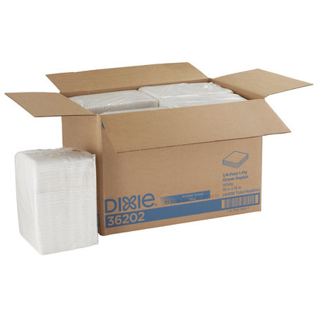 Dixie 1-Ply 1/4 Fold Paper Dinner Napkin - 4000/Case