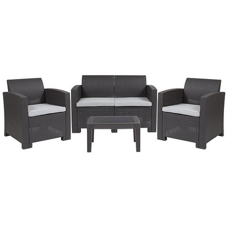 Flash Furniture DAD-SF-112T-DKGY-GG