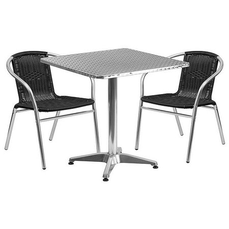 Flash Furniture TLH-ALUM-28SQ-020BKCHR2-GG