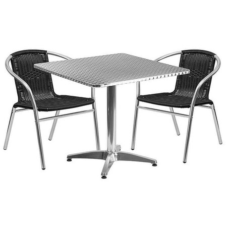 Flash Furniture TLH-ALUM-32SQ-020BKCHR2-GG