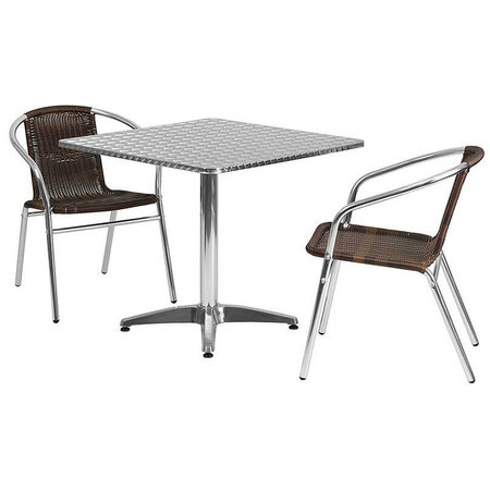 Flash Furniture TLH-ALUM-32SQ-020CHR2-GG