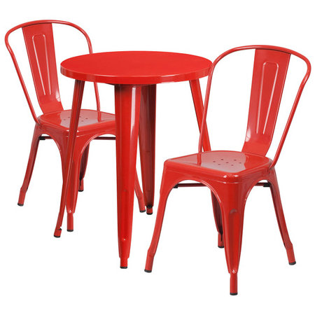 Flash Furniture CH-51080TH-2-18CAFE-RED-GG