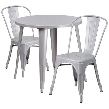 Flash Furniture CH-51090TH-2-18CAFE-SIL-GG