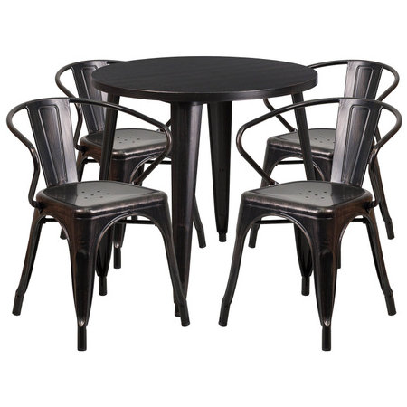 Flash Furniture CH-51090TH-4-18ARM-BQ-GG