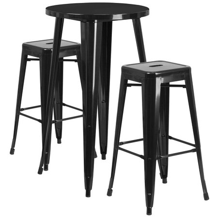 Flash Furniture CH-51080BH-2-30SQST-BK-GG