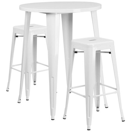 Flash Furniture CH-51090BH-2-30SQST-WH-GG