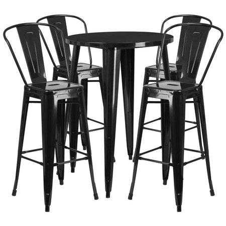 Flash Furniture CH-51090BH-4-30CAFE-BK-GG