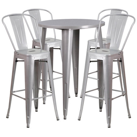 Flash Furniture CH-51090BH-4-30CAFE-SIL-GG