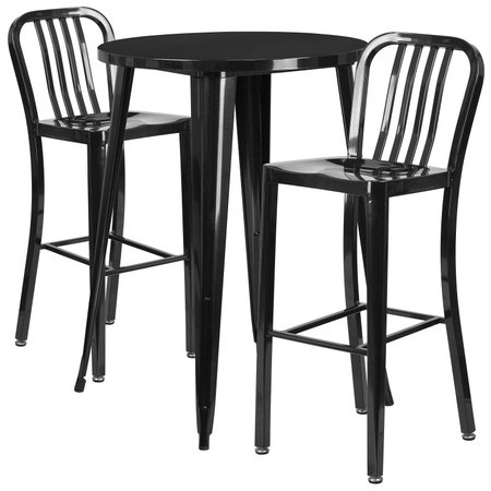 Flash Furniture CH-51090BH-2-30VRT-BK-GG