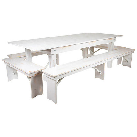 Flash Furniture XA-FARM-5-WH-GG