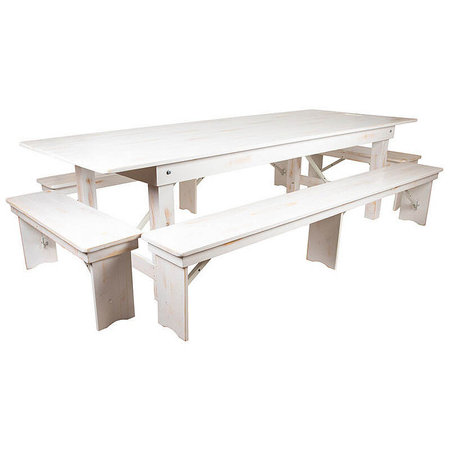 Flash Furniture XA-FARM-7-WH-GG