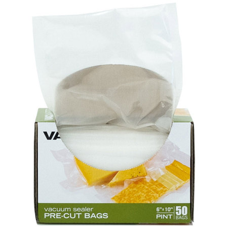 Vacmaster 948200 6 x 10 Full Mesh Vacuum Seal Pint Bags - 50 Pack