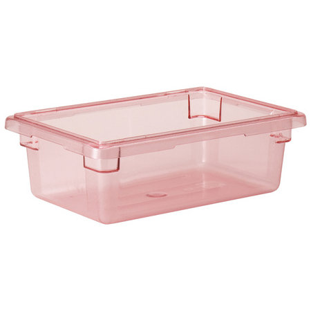 Cambro 12186CW467, 18 x 12 x 6 Camwear® Polycarbonate Food Storage Box,  Red