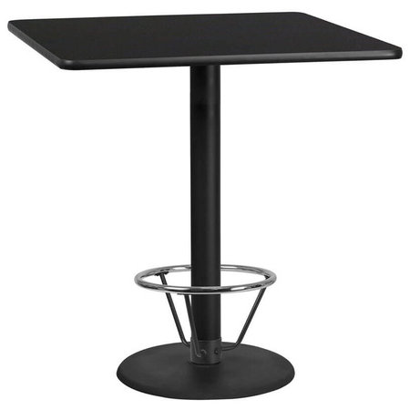 Flash Furniture XU-BLKTB-4242-TR24B-4CFR-GG