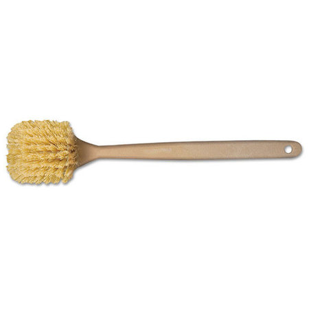 Boardwalk BWK4308 Polypropylene Bristle Utility Brush 8-1/2 Tan Handle