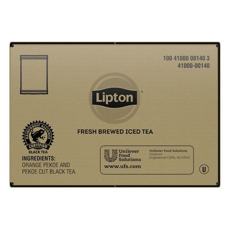 Lipton 3 Gallon Black Tea with Peach Iced Tea Filter Bags - 24/Case