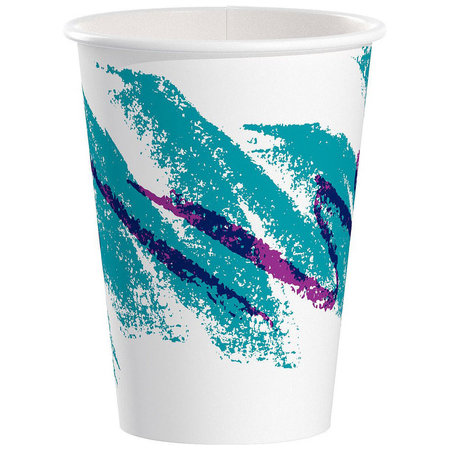 Solo 412WN-2050 White Poly Paper Hot Cup - 12 oz. - 1000/Case