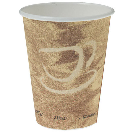 Solo 412WN-2050 White Poly Paper Hot Cup - 12 oz. - 1000/Case