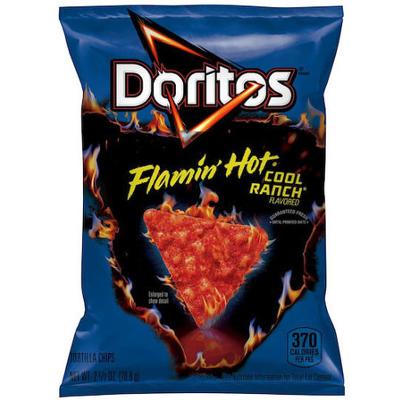 Doritos Cool Ranch Flavored Tortilla Chips 1.75 oz. - 64/Case