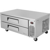TCBE-52SDR-N Turbo Air, 52" 2 Drawer Refrigerated Chef Base Refrigerator, Super Deluxe Series