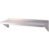 TSWS-1224 Green World, 24" x 12" Solid Wall Mount Shelf, Stainless Steel, Green World Series