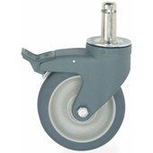 5PCBX Metro, 5" Polymer Stem Caster, Swivel w/ Brake, MetroMax iQ™