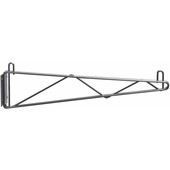 1WD18S Metro, 18" Deep Wall Shelf Mount Brackets, Single Mount, Stainless Steel, Erecta Shelf® Series