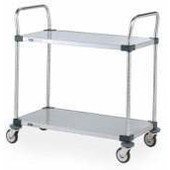 MW103 Metro, 24" x 18" Super Erecta™ MW Stainless Steel Utility / Bus Cart w/ 2 Shelves