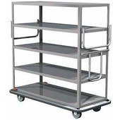 MQ-512L Metro, 64" Stainless Steel Queen Mary Banquet Cart w/ 5 Shelves